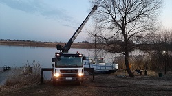 перевозка лодки манипулятором Поселок Свиблово